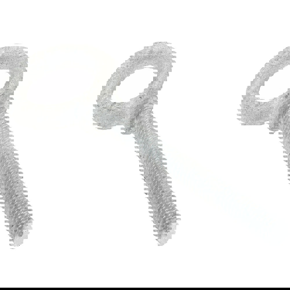 Fixed Lifting Eye Bolt: With Shoulder, 900 lb Capacity, 5/16-18 Thread, Grade C-1035 Steel